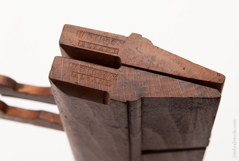 Near Mint! Pair of Side Rabbet Molding Planes by J. GIBSON ALBANY circa 1823-52 - 59131