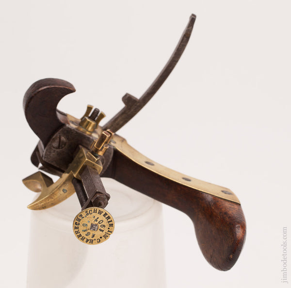 Stunning German Coachmaker's Plow Plane by C. HABERECHT, SCHWERIN, I.M. Dated 1907