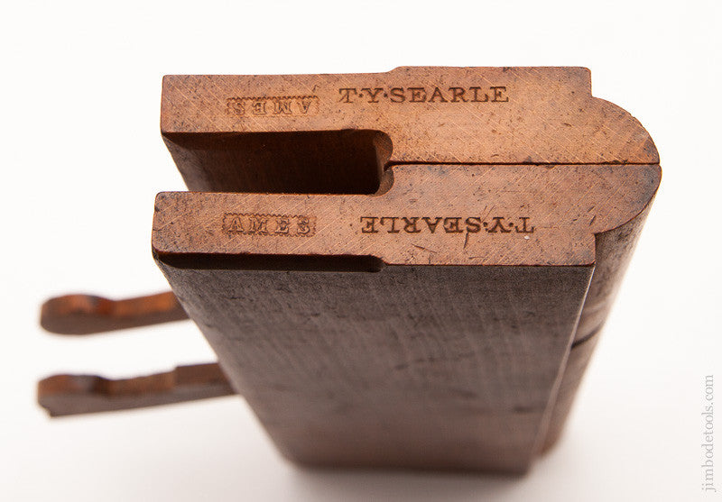 Near Mint! Unusual Stepped Form Side Round Moulding Planes by AMES LONDON circa 1800-52