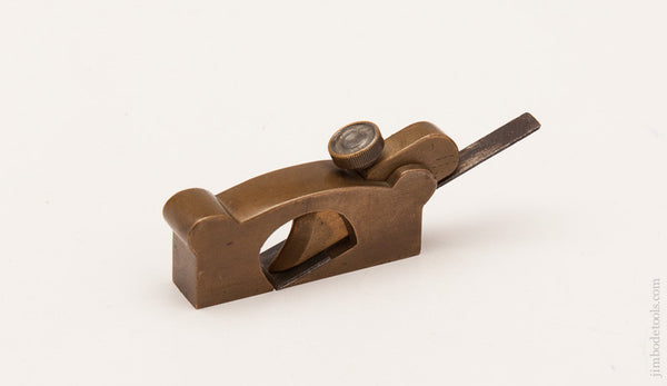 1/2 x 2 1/8 inch Miniature Brass Rabbet Plane 