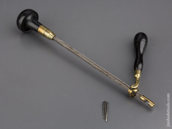 MINT Nine inch Ebony HOLTZAPFFEL Style Archimedean Drill with Bits -  80151U