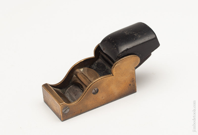 Beautiful! 1 3/4 x 3 1/2 inch Gun Metal and Ebony Chariot Plane 