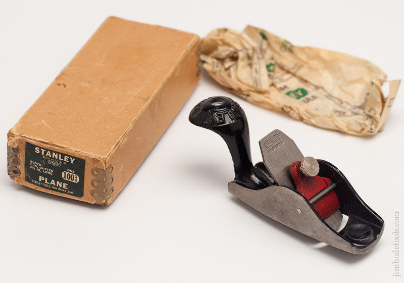 STANLEY No. 100 1/2 Round Bottom Squirrel Tail Block Plane MINT in Original Box
