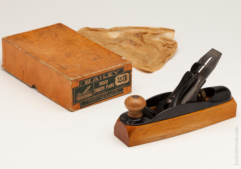 Extra-Fine! STANLEY No. 23 Transitional Smooth Plane in its Original Box 