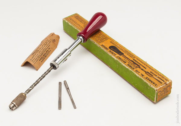 YANKEE No. 135 Spiral Ratchet Screw Driver MINT in its Original Box with Two Bits