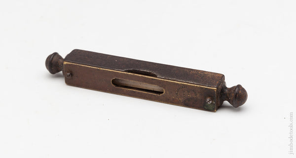  Beautiful L. L. DAVIS Iron Pocket Finial Level 