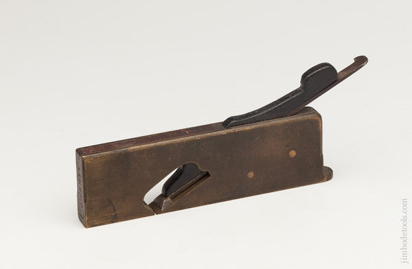  Excellent! 9/16 x 6 1/2 inch Brass and Rosewood Infill Rabbet Plane 