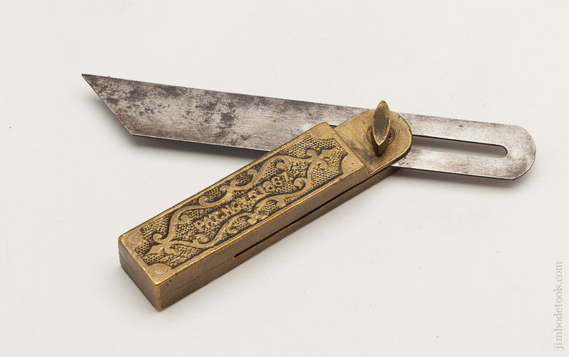 Stunning! HOWARD'S  November 5,1867 Patent 6 inch Miniature Bevel Gauge 