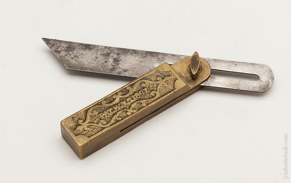 Stunning! HOWARD'S  November 5,1867 Patent 6 inch Miniature Bevel Gauge 