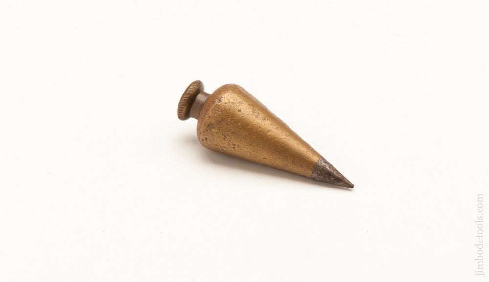  2 7/8 inch Brass and Steel Plumb Bob 