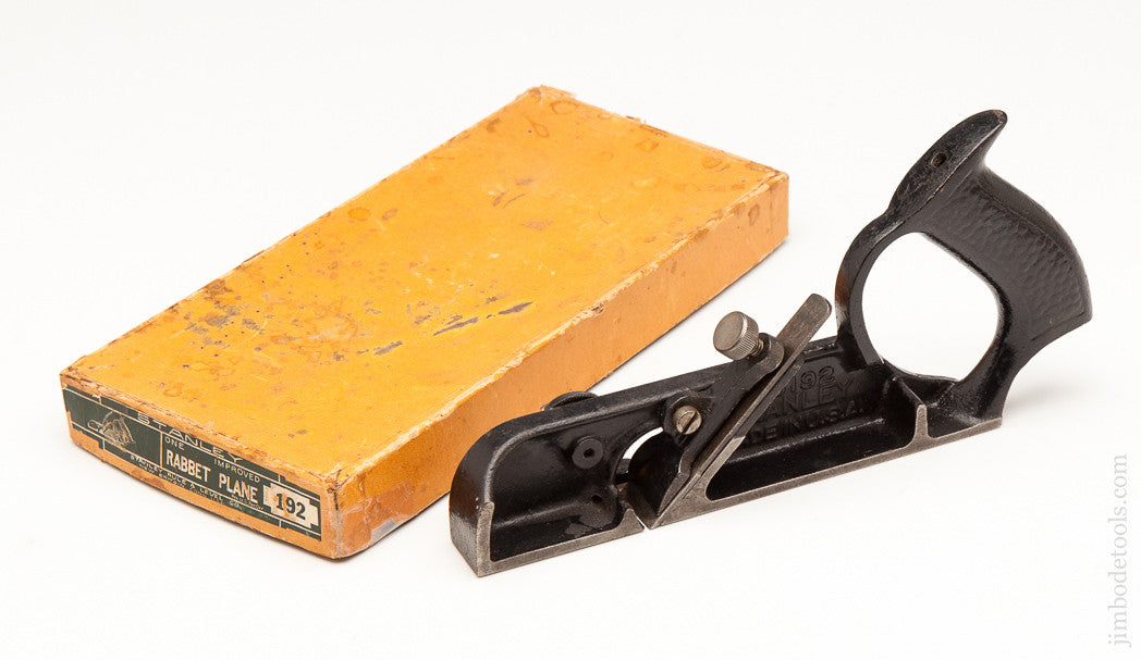  STANLEY No. 192 Rabbet Plane NEAR MINT In Its Original Box 