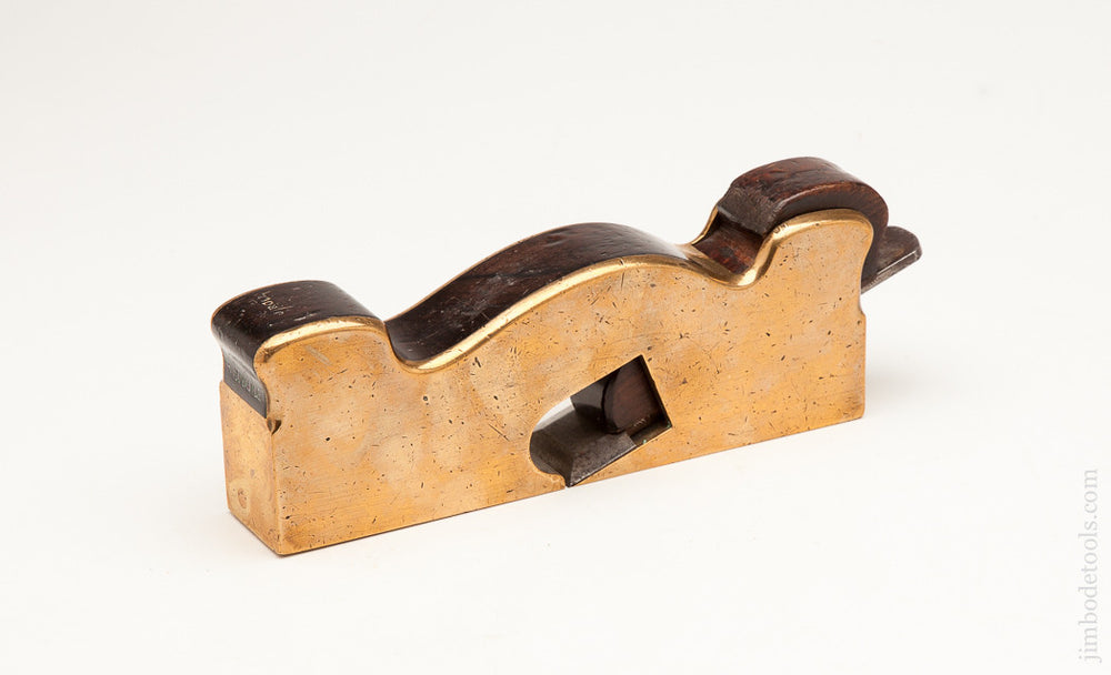  Stunning 1 1/2 x 8 inch Rosewood-Stuffed Gun Metal Shoulder Plane 