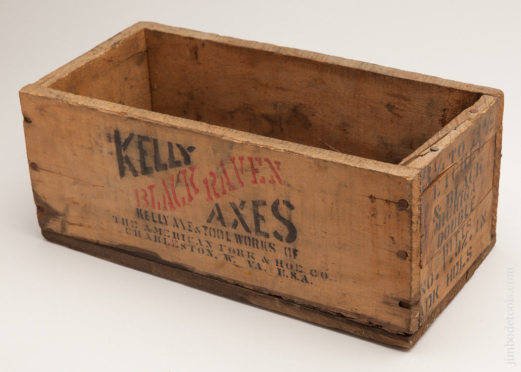 Original! KELLY BLACK RAVEN Axe Shipping Box