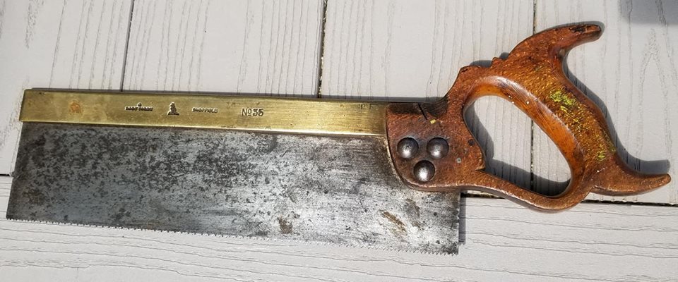 Great Sharp Sorby Brass Back Saw - 80971
