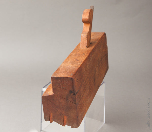 2 1/4 inch Wide Crispy Complex Molding Plane by T.J. M'MASTER & CO. AUBURN N.Y. circa 1825-39 FINE