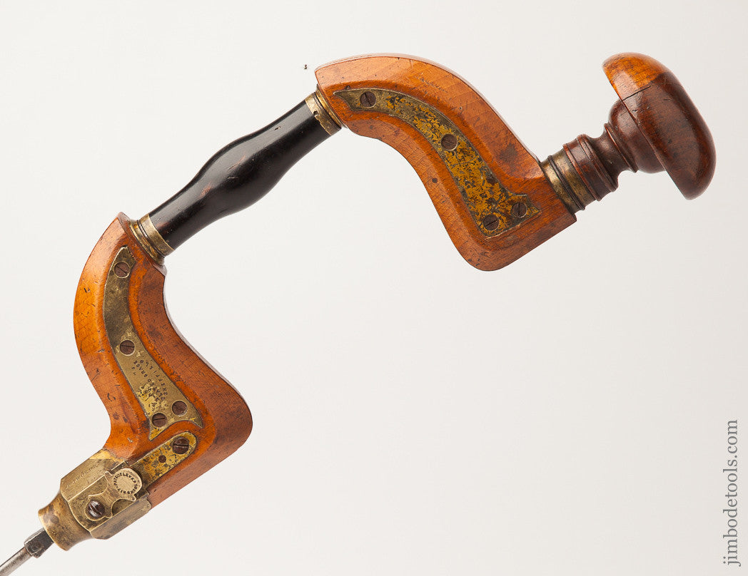 J. ASKHAMS Patent Plated Sheffield Brace with Ebony Wrist Handle