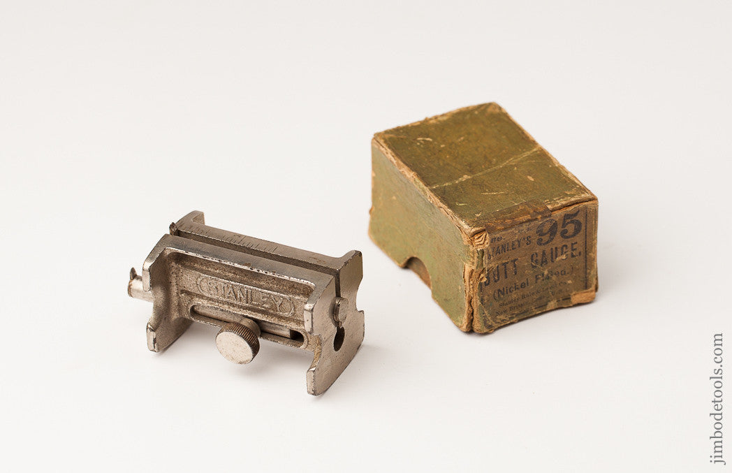 STANLEY NO. 95 Butt Gauge VERY FINE in its Original GREEN Box 