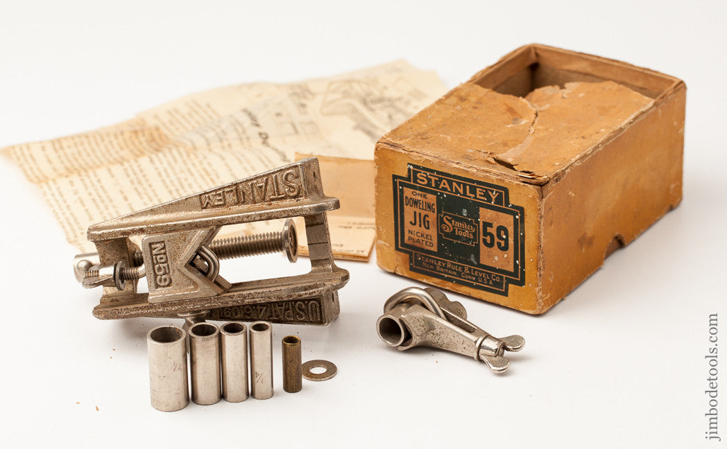 STANLEY No. 59 Dowel Jig 100% Complete in its Original Box