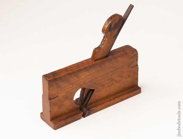 Rare! 6 1/2 by 1 1/2 inch Coach maker's T-Rabbet Plane by E&J EVANS ROCHESTER circa 1841-85 