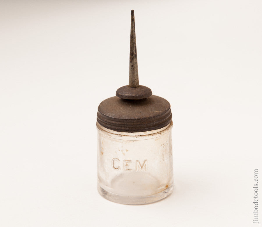 P.D. & CO. 2-3-1880 Patent GEM Glass Oil Can 