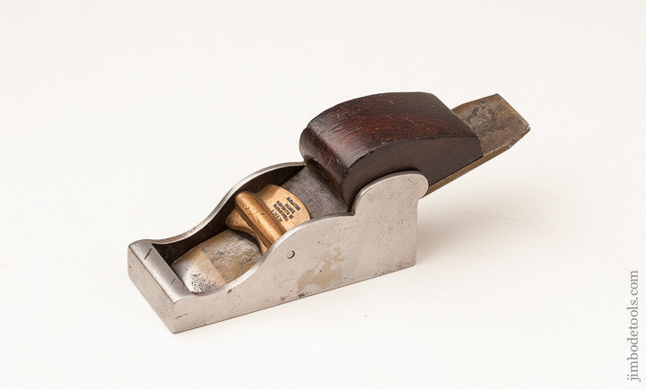 Signed H. SLATER Rosewood and Iron Chariot Plane 