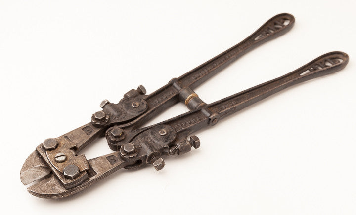 Ornate Patented 14 inch HYPOWA Bolt Cutters by H.K. PORTER BOSTON U.S.A.  January 12, 1909 Patent