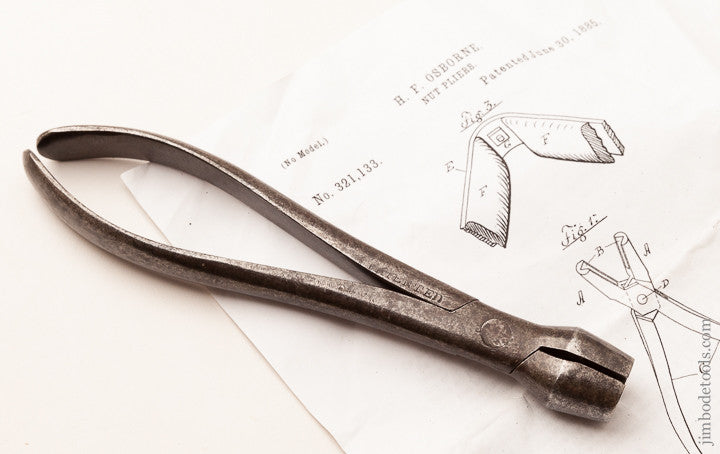 8 inch H.F. OSBORNE Patented Nut Pliers 