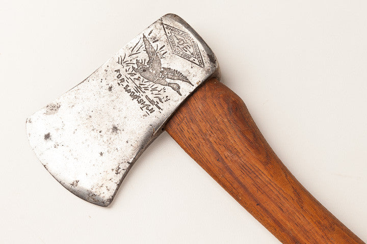 14 x 3 inch SHAPLEIGH HARDWARE CO. Embossed Hatchet