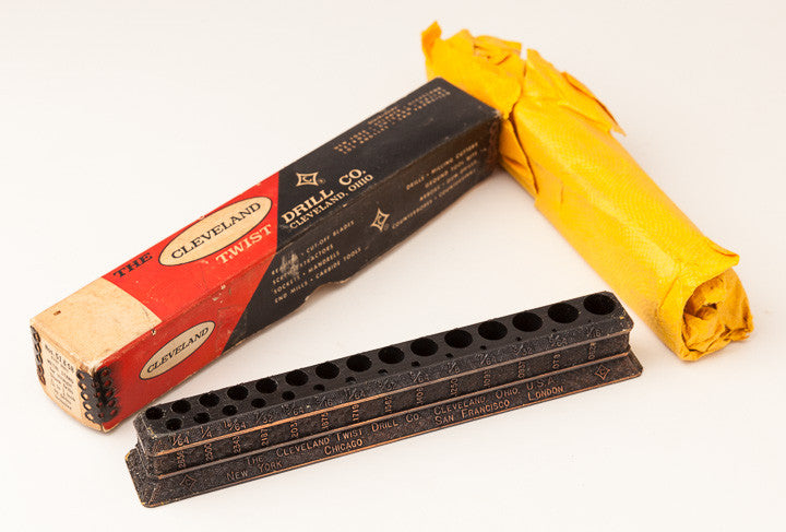 Mint! CLEVELAND TWIST DRILL CO. Nos. 51 & 58 Metal Stand in Original Box 