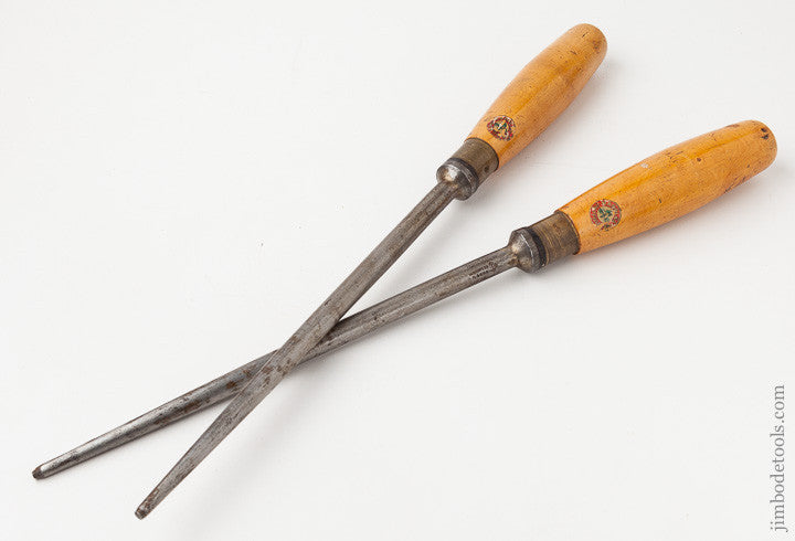 Boxwood Handled Draw Bore Pins by MARPLES with Decals