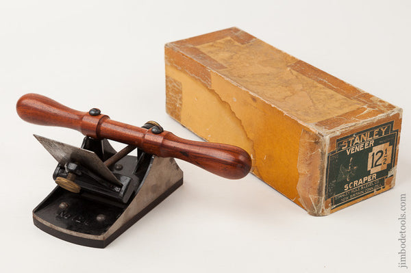 Dead Mint! STANLEY No. 12 1/2 Veneer Scraper in its Original Box SWEETHEART