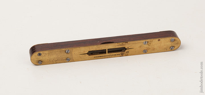 Fine 8 inch PRESTON Rosewood & Brass Level 