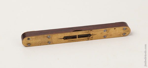 Fine 8 inch PRESTON Rosewood & Brass Level 