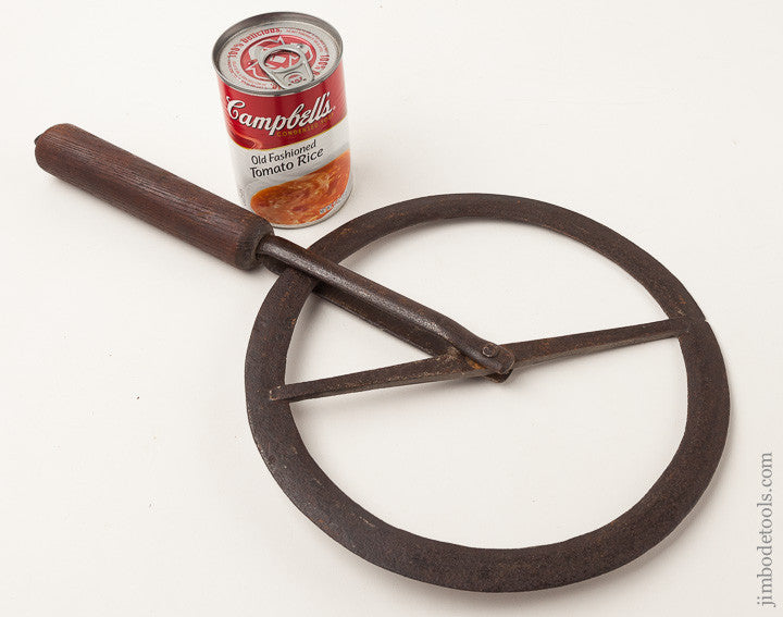 Early Antique Tool Hand Forged Wheelwright's Traveler Measuring Tool 