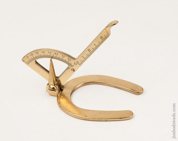 Five inch Brass Horseshoe Gauge