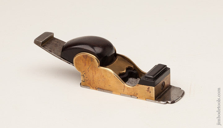 Stunning! Dovetailed Gunmetal and Steel Chariot Plane with Rosewood Infill and Snecked Iron