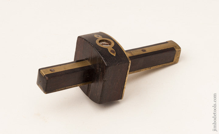 Stunning 6 1/2 inch Rosewood & Brass Mortise Gauge 