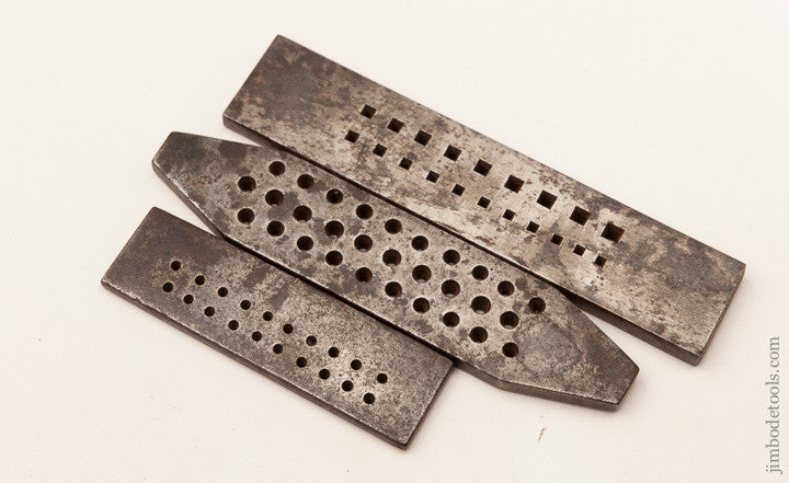 Three Silversmith's Wire-Drawing Plates by CARANTIE 