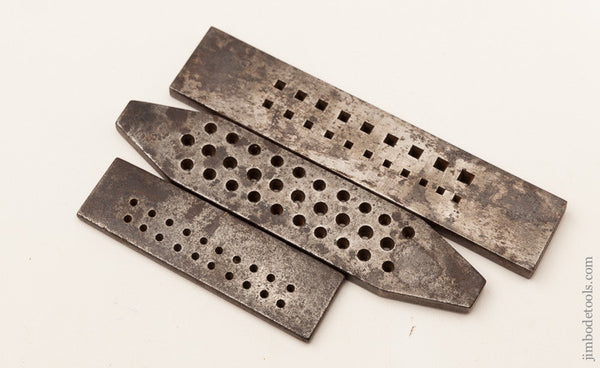 Three Silversmith's Wire-Drawing Plates by CARANTIE 