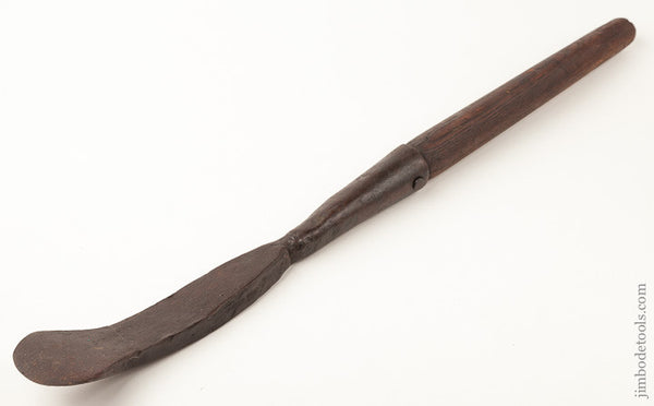 Early Hand forged 25 1/2 inch Bark Spud