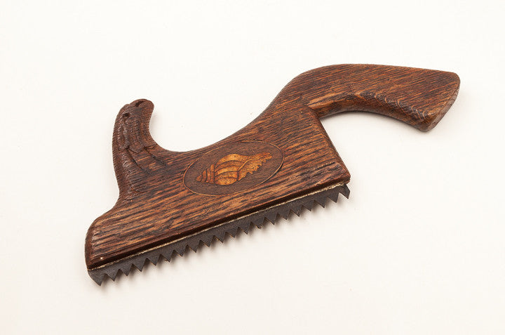 Lovely Carved and Inlaid Stair Saw