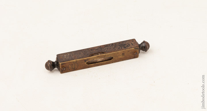 Rare DAVIS Pocket Level with Finials 