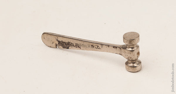 Adorable 4 Inch HERMAN WARNER CHICAGO Cigar Hammer 