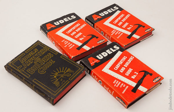 Books:  Set of 4 AUDELS Carpenter & Builder's Guide circa 1958
