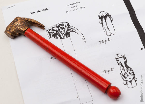 Rare Miniature 7 1/4 inch Goat Head Hammer 