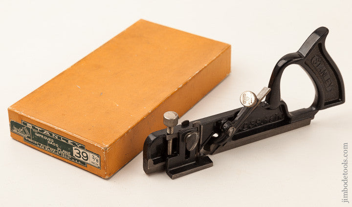 STANLEY No. 39 3/8 Improved Dado Plane DEAD MINT in its Original Box SWEETHEART