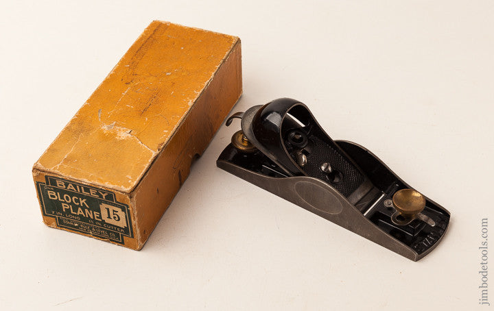 STANLEY No. 15 Block Plane MINTY in Original Box SWEETHEART 