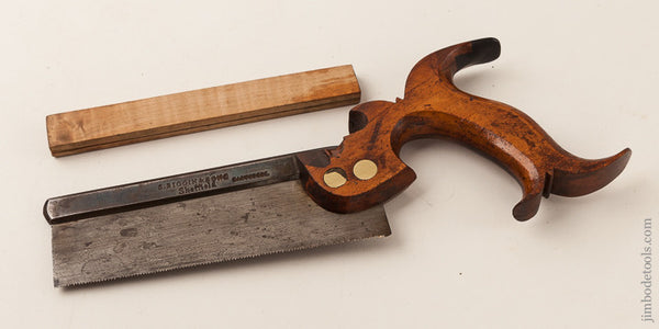Extra Fine! 20 point 6 inch S. BIGGIN & SONS SHEFFIELD Back Saw circa 1845-56