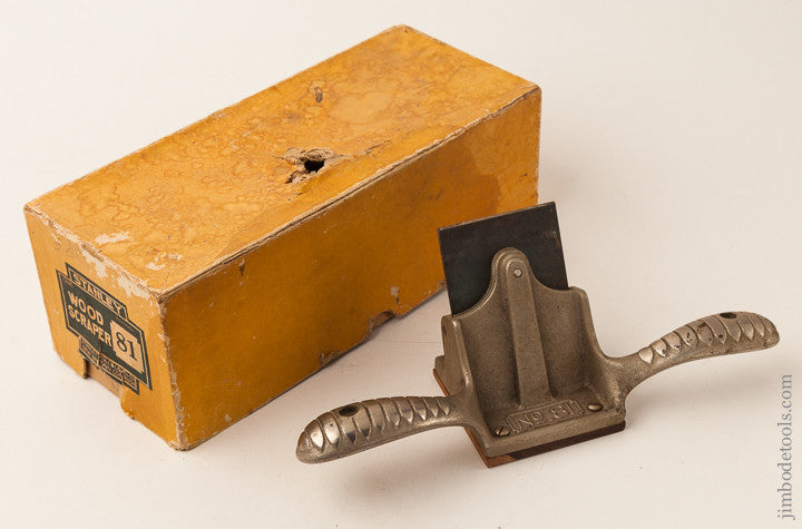 STANLEY No. 81 Wood Scraper Mint! In its Original and Rare Box SWEETHEART 