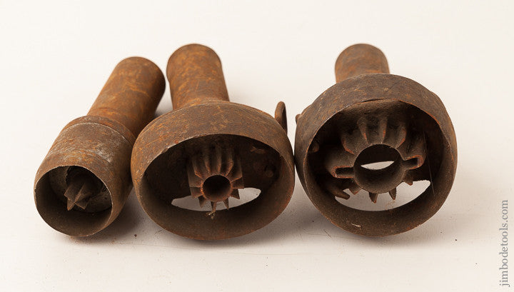 Three Leather Stamping Dies 